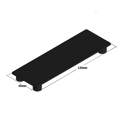 60-140-1 MODULAR SOLUTIONS POLYAMIDE PART<br>END CAP 45MM X 135MM BLACK